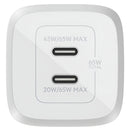 Cargador Pared Dual Belkin Usbc 65w Color Blanco