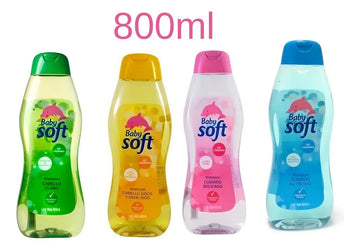 Shampoo Baby Soft Babysoft Cuidado Delicado Rosado X 800 Ml