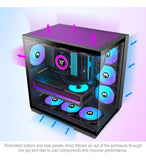 Chasis Atx - Preinstalada Con 7 Ventiladores Pwm Argb Negro