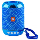 Mini Parlante Portátil Soporte Celular Bluetooth Fm Usb Tf Azul