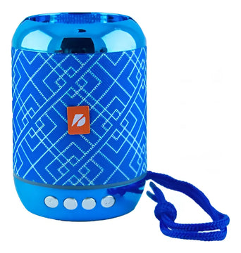 Mini Parlante Portátil Soporte Celular Bluetooth Fm Usb Tf Azul