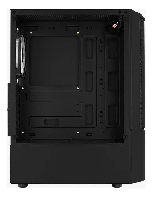 Gabinete Gamer Aerocool Quantum Mesh 3 Ventiladores Argb Negro