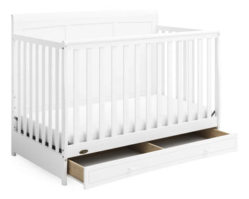 Graco Asheville - Cuna Convertible 4 En 1 Con Cajón Blanc. Color Blanco