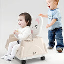 Silla Comedor 4 En 1 Bebes Color Rosa Liso