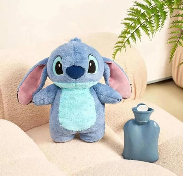 Peluche Stitch Mediano Bolsa Para Cólicos Menstruales Azul Acero