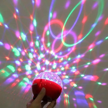 Parlante Bluetooth Portátil Lámpara Luces Colores Led Usb Tf