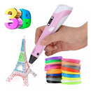 Lápiz 3d Pen Boligrafo Impresión 3d Dibujo + Filamentos