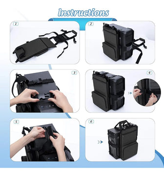 Trunab Pc Tower Correa De Transporte Con Asa, Soporte De Cin Black-1