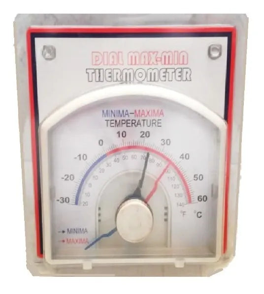 Termómetro Dial Max-min -30 A 60 Grados Centígrados