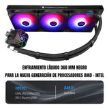 Enfriamiento Liquido Pc Cpu Ta 360 Argb Lga 1700 Am5 Negro