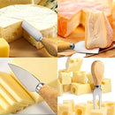 Set 4 Cuchillos De Quesos Mini Cuchillo Acero Inoxidable L54