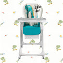 Silla Comedor Kidshop Doble Bandeja Plegable Dinosaurio