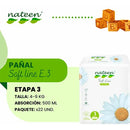 Pañal Nateen Baby Soft Line Et. 3 Paq X 22 Unds + Toallitas Pequeño (p)