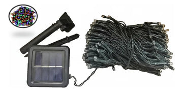 Extension Navideña Multicolor Recarga Solarmente 100 Led