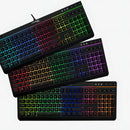 Teclado gamer HyperX Alloy QWERTY Membrana español latinoamérica color negro con luz RGB