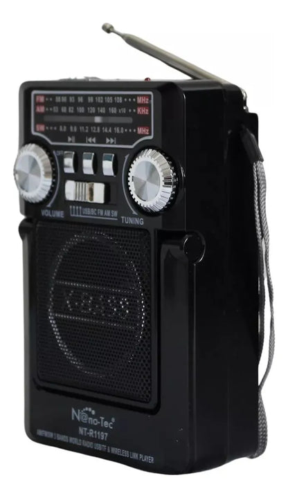 Radio Parlante Panel Solar Recargable Bocina Altavoz Fm Sd Diseño