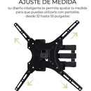 Fopnew® X-400 Soporte De Pantalla Pared Tv 15 A 55 Pulgadas 30kg Universal Inclinable Y Ajustable Color Negro