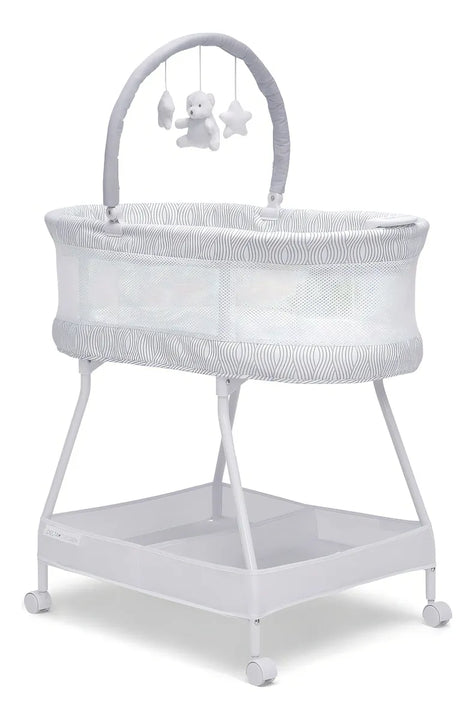 Cesta Delta Para Niños Curve, Blanco/gris, Con Barra Para Ju
