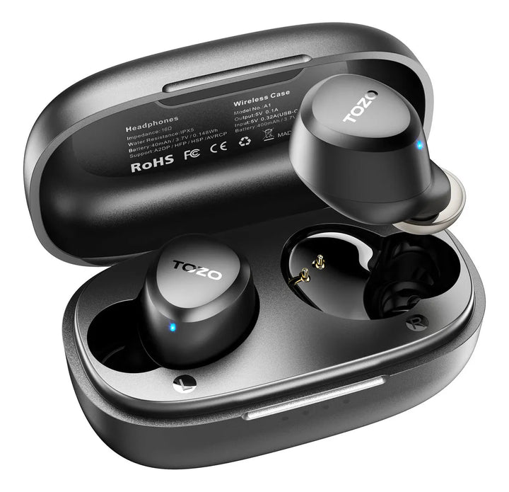 Tozo A1 Mini Audifonos Tws Bluetooth 5.3 Carga Inalambrica