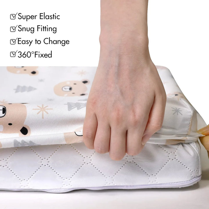 Gllquen Baby Paquete De 4 Sbanas Para Moiss, Transpirables Y