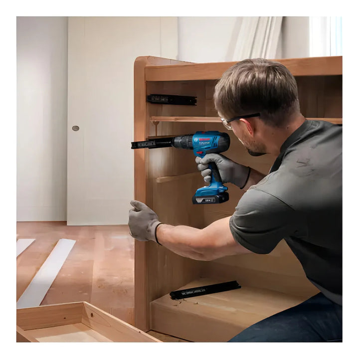 Taladro Inalambrico Percutor De 1/2 Bosch Gsb 183-li Color Azul