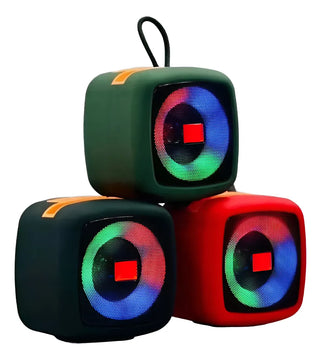 Mini Parlante Portátil Bluetooth Luz Led Porta Celular X911 Vario