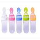 Biberon Con Cuchara En Silicona Para Bebes Color Colores Liso