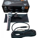 Microfono Vocal Profesional Metalico Alta Sensibilidad Color Negro