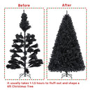 Yaheetech - Arbol De Pino Artificial De Halloween Negro De 6
