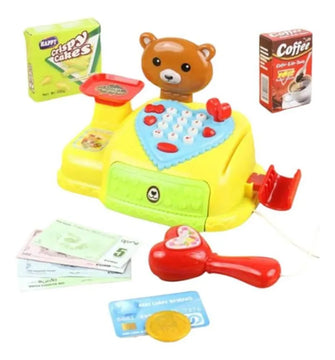 Caja Registradora Oso Infantil Con Accesorios Y Sonido