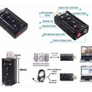 Tarjeta De Sonido Usb 7.1 Externo Con Control De Volumen