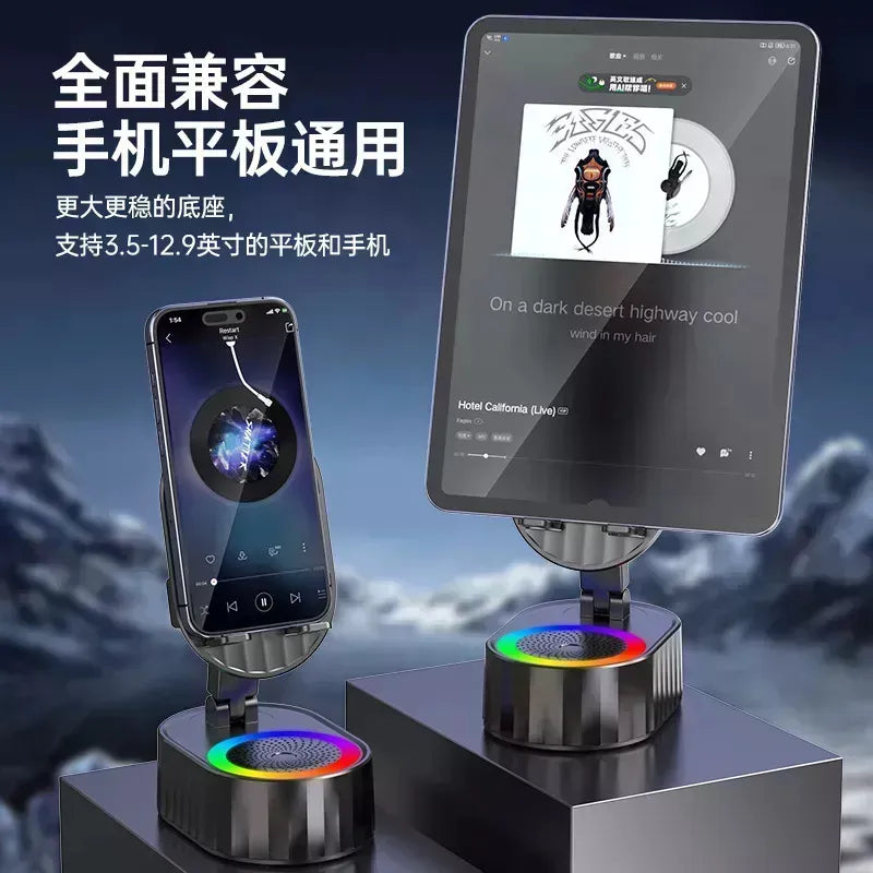 Soporte De Telefono Con Audio Por Induccion + Bluetooth +luz Disponible