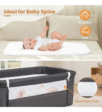 Joymor Cuna De Bebe 3 En 1, Moises De Noche Para Bebe, Con C