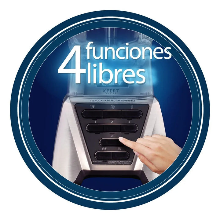 Licuadora Oster Xpert Series Metálica Color Plateado