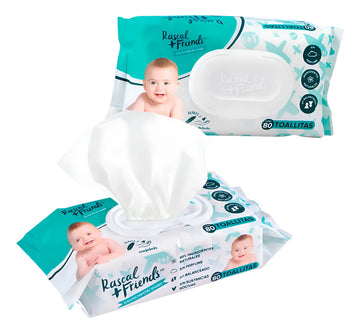 Pañitos Humedos Premium Rascal Set X 2 Pqts De 80 Unds