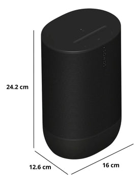 Sonos Move 2 Parlante Portátil Con Sonido Estéreo Wifi Y Bt Negro