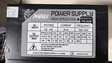 Fuente Alimentación Pc 200w Componente Cpu Disipador Calor Diseño