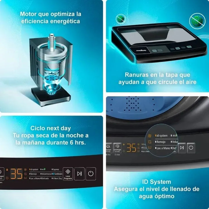Lavadora Mabe Automática 18 Kg + Licuadora 1,5l Obsequio Gris