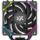 Cooler Cpu Xyz Thermax 4 Black Vortex Argb Fan Pwm Control