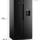 Nevecón Electrolux No Frost Side By Side 423l Inverter Negro