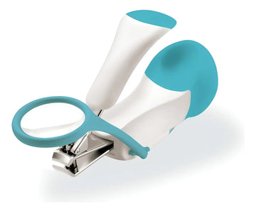 Cortauñas Con Lupa Para Bebes Multikids Baby Blanco Verde