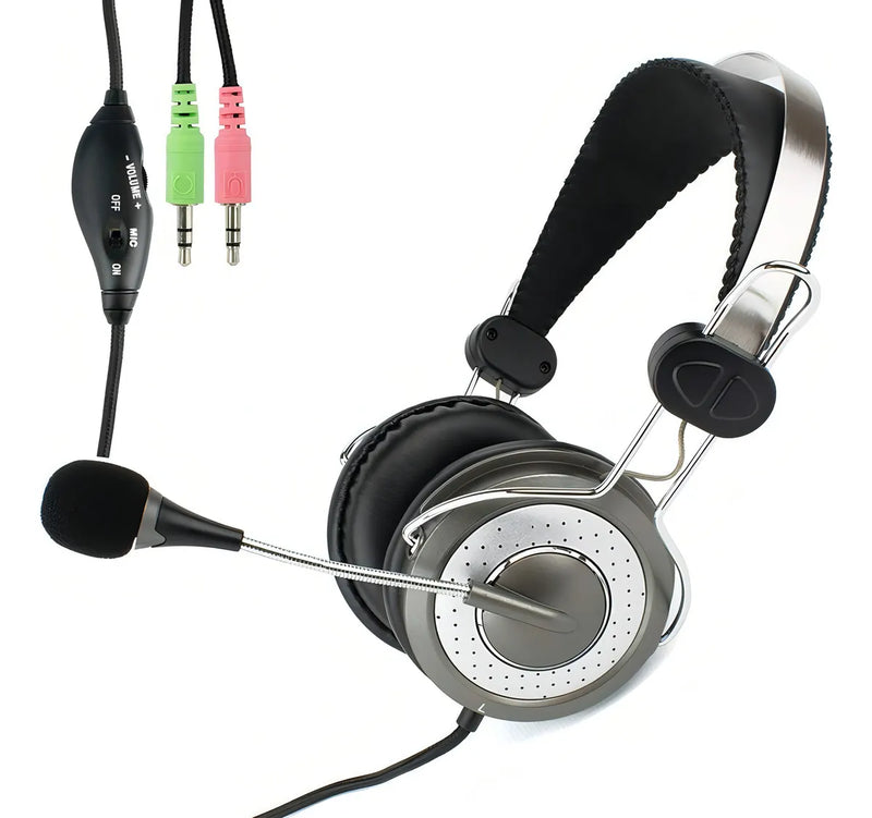Auricular C/microfono Genius Hs-04su Pc Plug 3.5mm