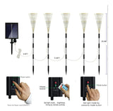 Luces Solares Navideñas Fuegos Artificiales Arbol Navidad Rgb