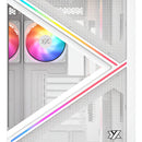 Chasis Gamer Xyz Qubex White | Argb | Atx | 4 Fans | Type C