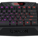 Teclado gamer Redragon Harpe Pro K503A RGB QWERTY español color negro con luz RGB
