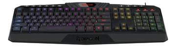 Teclado gamer Redragon Harpe Pro K503A RGB QWERTY español color negro con luz RGB