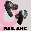Audifono Skullcandy Rail Anc True Black True Wireless Color Negro Luz Negro