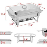 Set 3 Samovar Industrial Acero Inoxidable 8 Lt 2 Quemadores