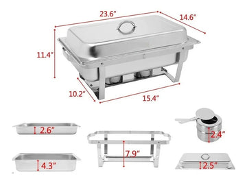 Set 3 Samovar Industrial Acero Inoxidable 8 Lt 2 Quemadores