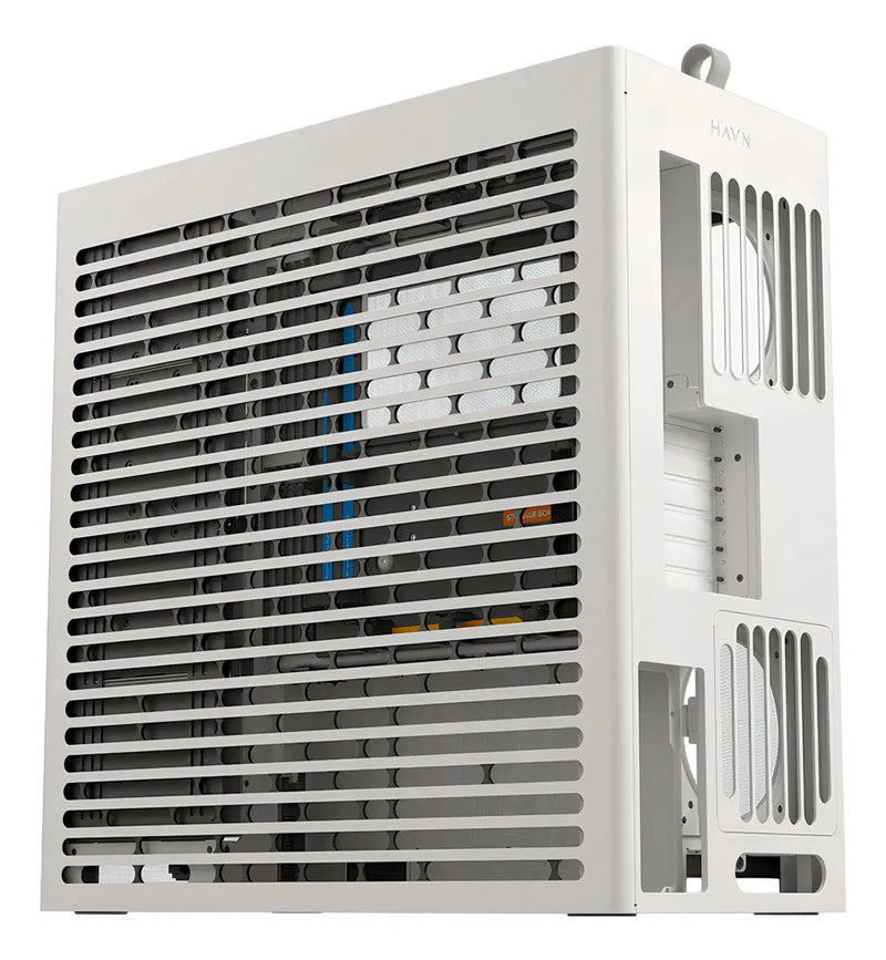Gabinete Aerocool Hs 420 White Diseño Híbrido Usb 3.2 Color Blanco